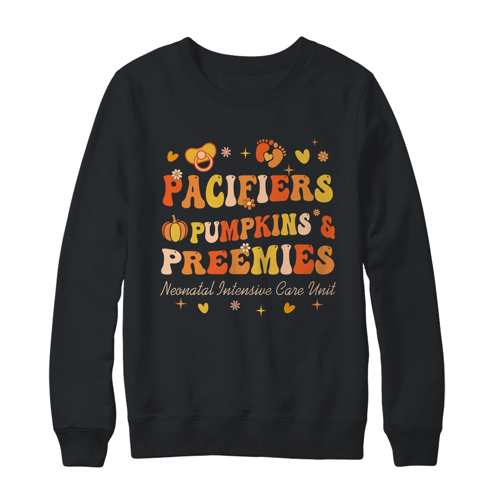 Pacifiers Pumpkins And Preemies Fall NICU Nurse Thanksgiving Shirt & Sweatshirt | siriusteestore