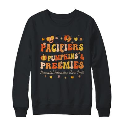 Pacifiers Pumpkins And Preemies Fall NICU Nurse Thanksgiving Shirt & Sweatshirt | siriusteestore
