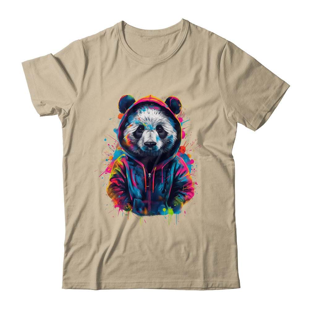 Panda Art Colourful Animal Panda For Men Women Boy Girls Shirt & Tank Top | siriusteestore