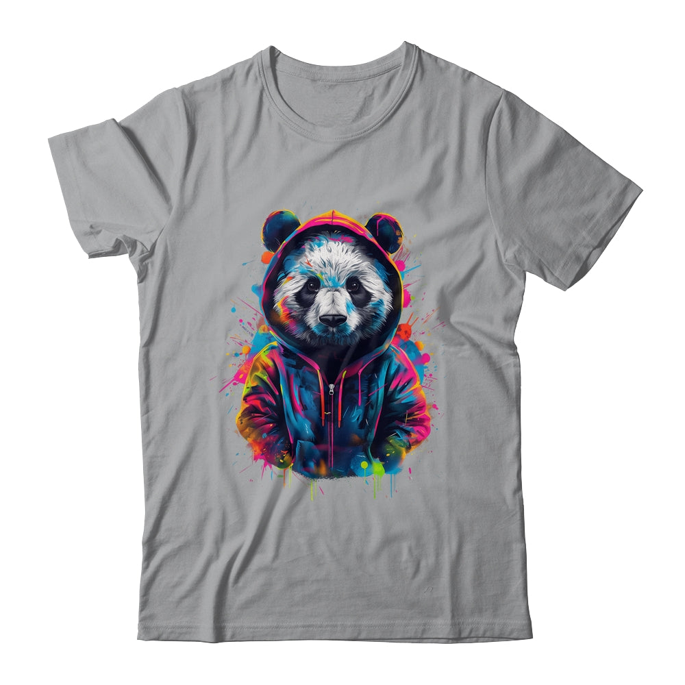 Panda Art Colourful Animal Panda For Men Women Boy Girls Shirt & Tank Top | siriusteestore