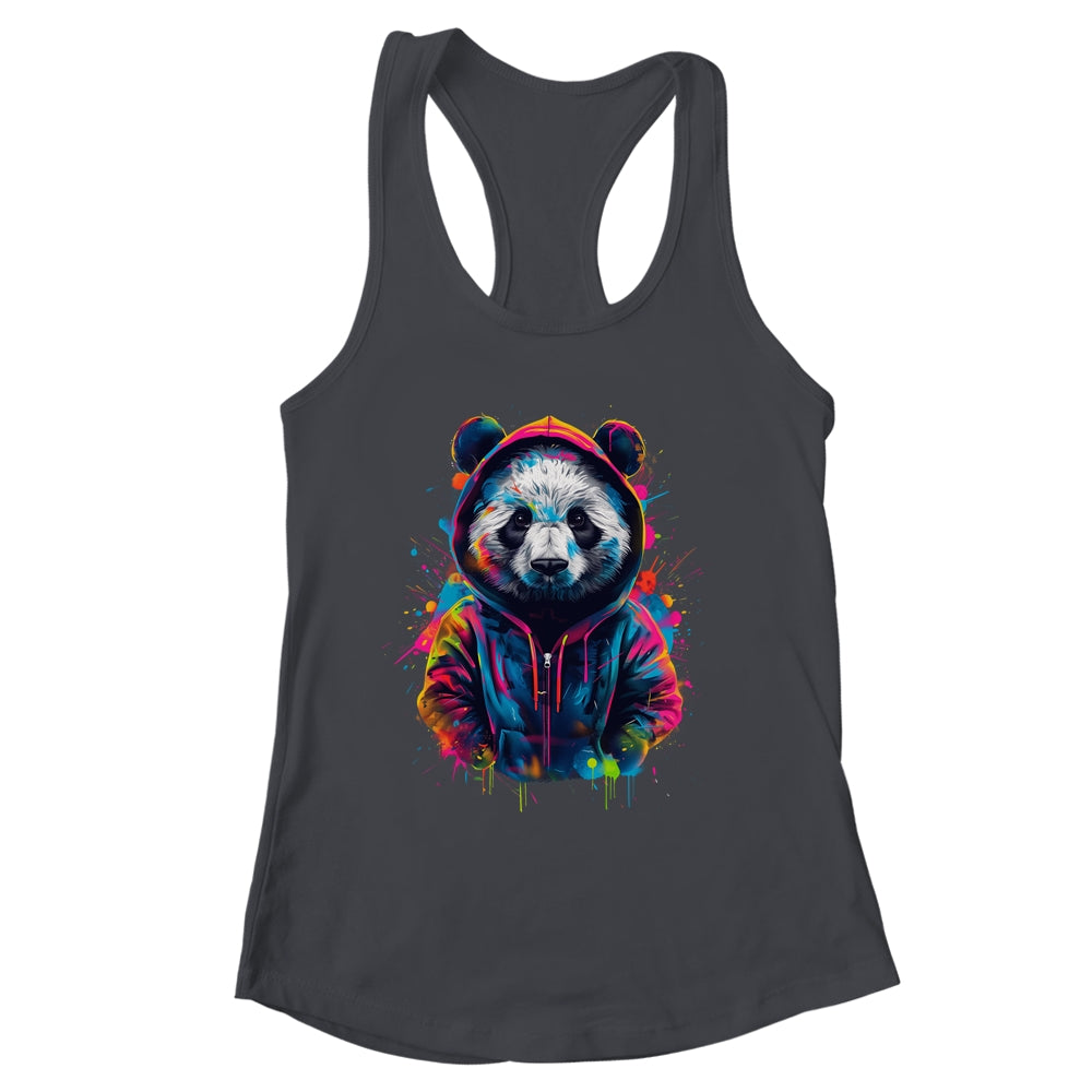 Panda Art Colourful Animal Panda For Men Women Boy Girls Shirt & Tank Top | siriusteestore
