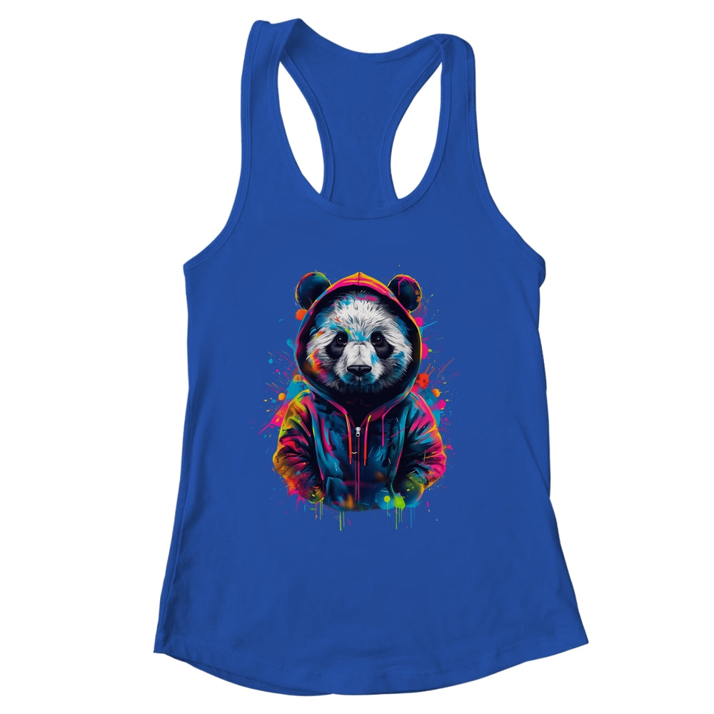 Panda Art Colourful Animal Panda For Men Women Boy Girls Shirt & Tank Top | siriusteestore