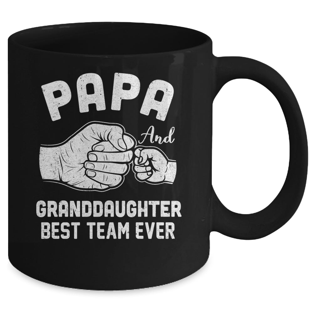 Papa And Granddaughter Best Team Ever Papa Fathers Day Mug | siriusteestore