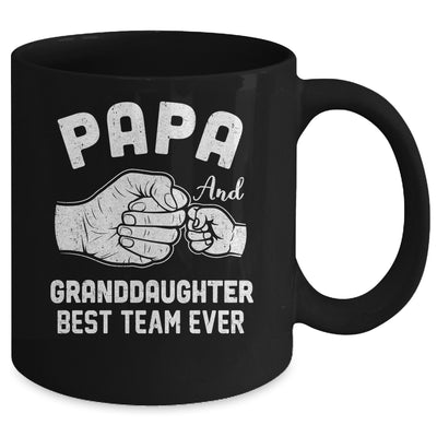 Papa And Granddaughter Best Team Ever Papa Fathers Day Mug | siriusteestore
