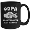 Papa And Granddaughter Best Team Ever Papa Fathers Day Mug | siriusteestore