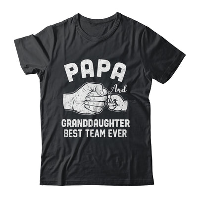 Papa And Granddaughter Best Team Ever Papa Fathers Day Shirt & Hoodie | siriusteestore