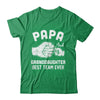 Papa And Granddaughter Best Team Ever Papa Fathers Day Shirt & Hoodie | siriusteestore