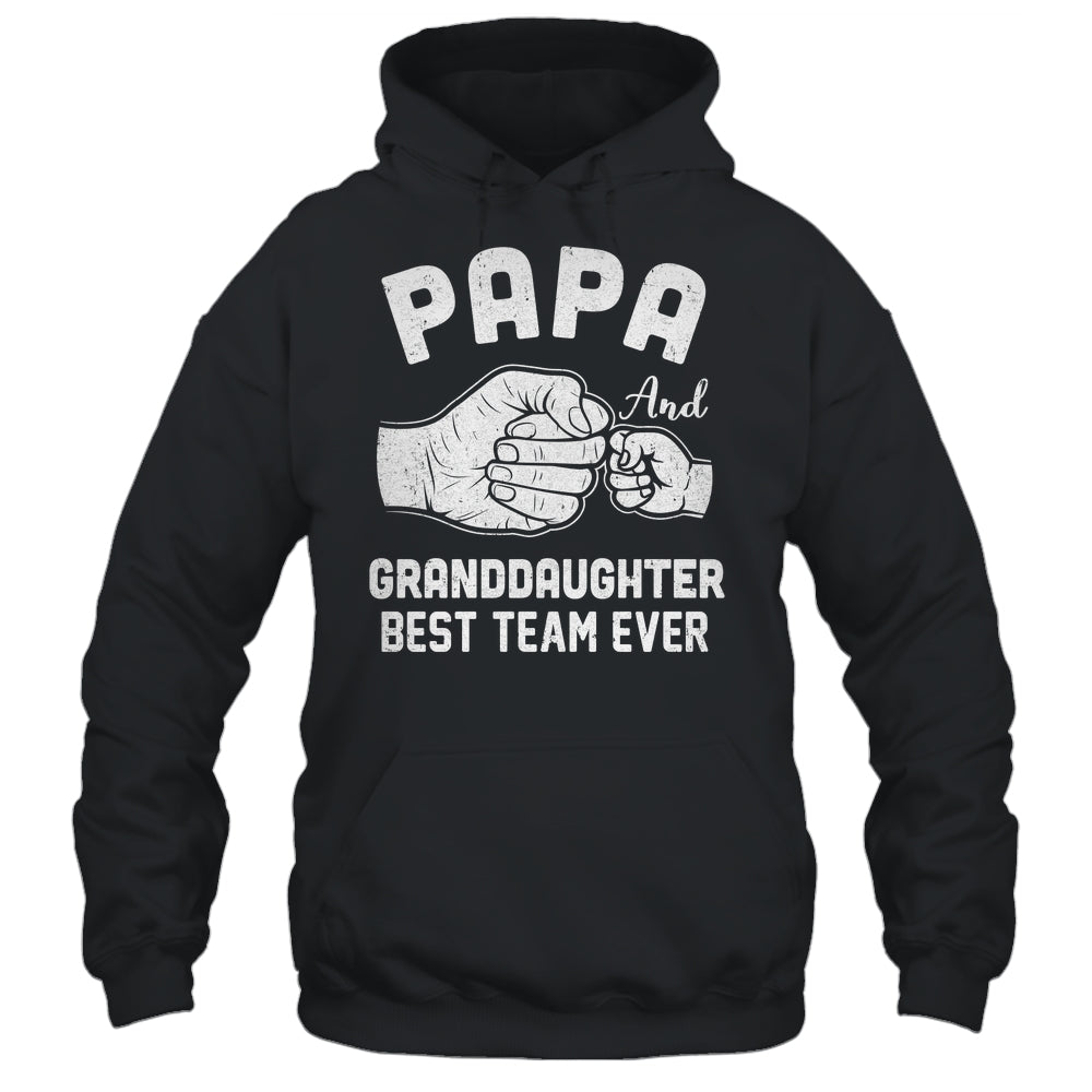 Papa And Granddaughter Best Team Ever Papa Fathers Day Shirt & Hoodie | siriusteestore