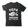 Papa And Grandson Best Team Ever Papa Matching Fathers Day Shirt & Hoodie | siriusteestore