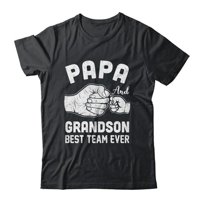 Papa And Grandson Best Team Ever Papa Matching Fathers Day Shirt & Hoodie | siriusteestore