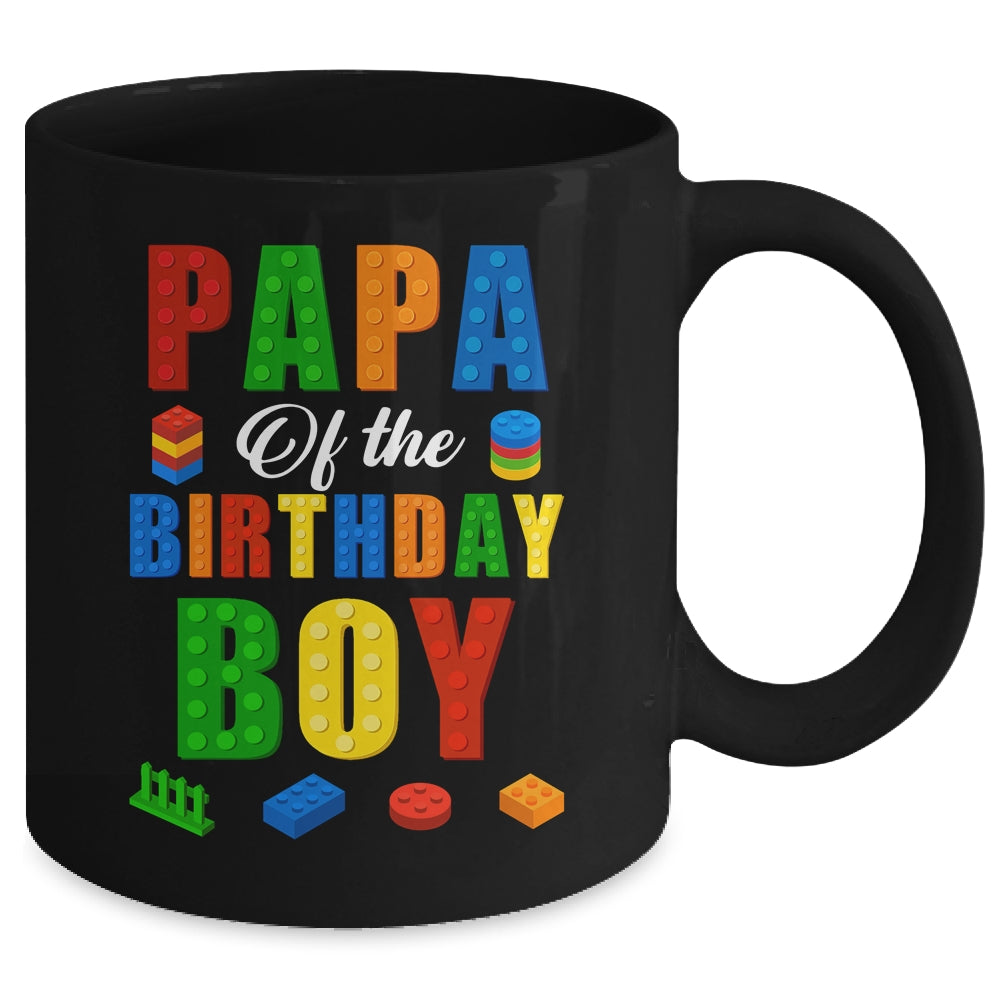 Papa Birthday Boy Master Builder Building Bricks Blocks Mug | siriusteestore