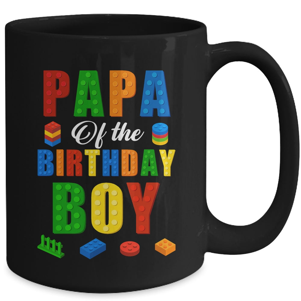 Papa Birthday Boy Master Builder Building Bricks Blocks Mug | siriusteestore