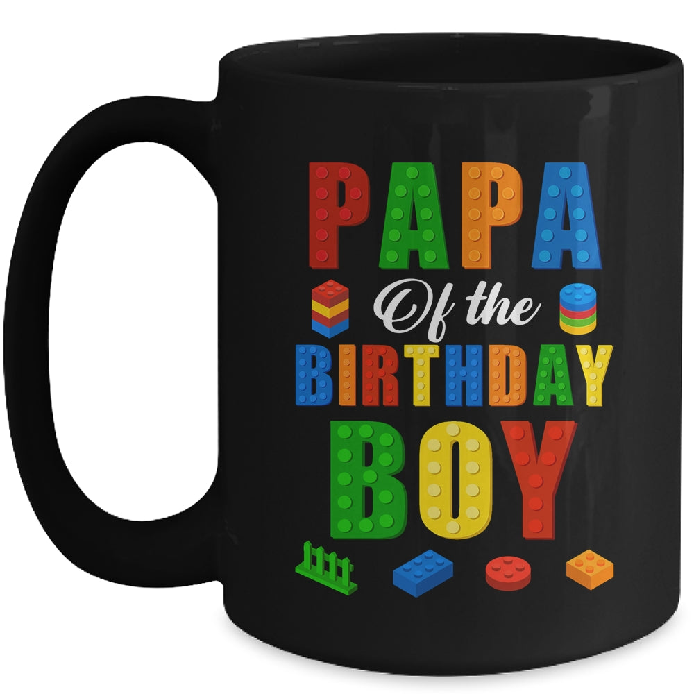 Papa Birthday Boy Master Builder Building Bricks Blocks Mug | siriusteestore