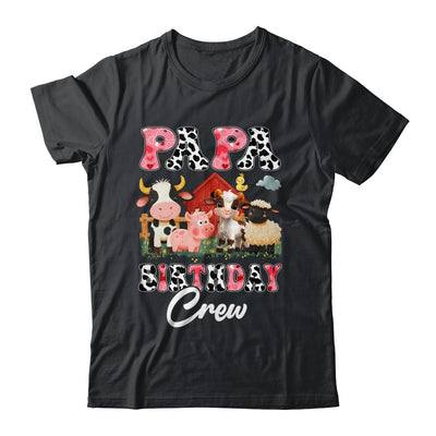 Papa Birthday Crew Farm Cow Birthday Boy Girl Family Shirt & Hoodie | siriusteestore