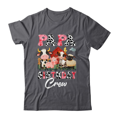 Papa Birthday Crew Farm Cow Birthday Boy Girl Family Shirt & Hoodie | siriusteestore