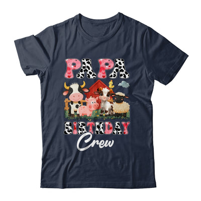 Papa Birthday Crew Farm Cow Birthday Boy Girl Family Shirt & Hoodie | siriusteestore