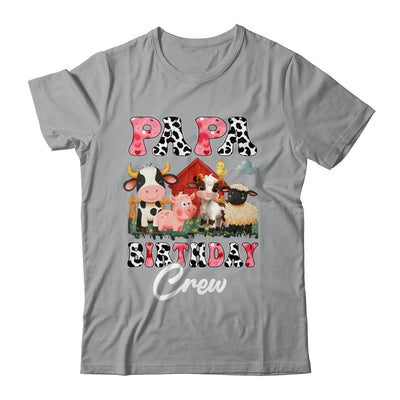 Papa Birthday Crew Farm Cow Birthday Boy Girl Family Shirt & Hoodie | siriusteestore