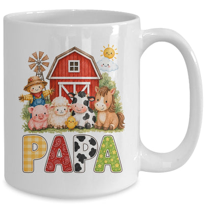 Papa Farm Cow 1St Birthday Girl Boy Matching Family Mug | siriusteestore