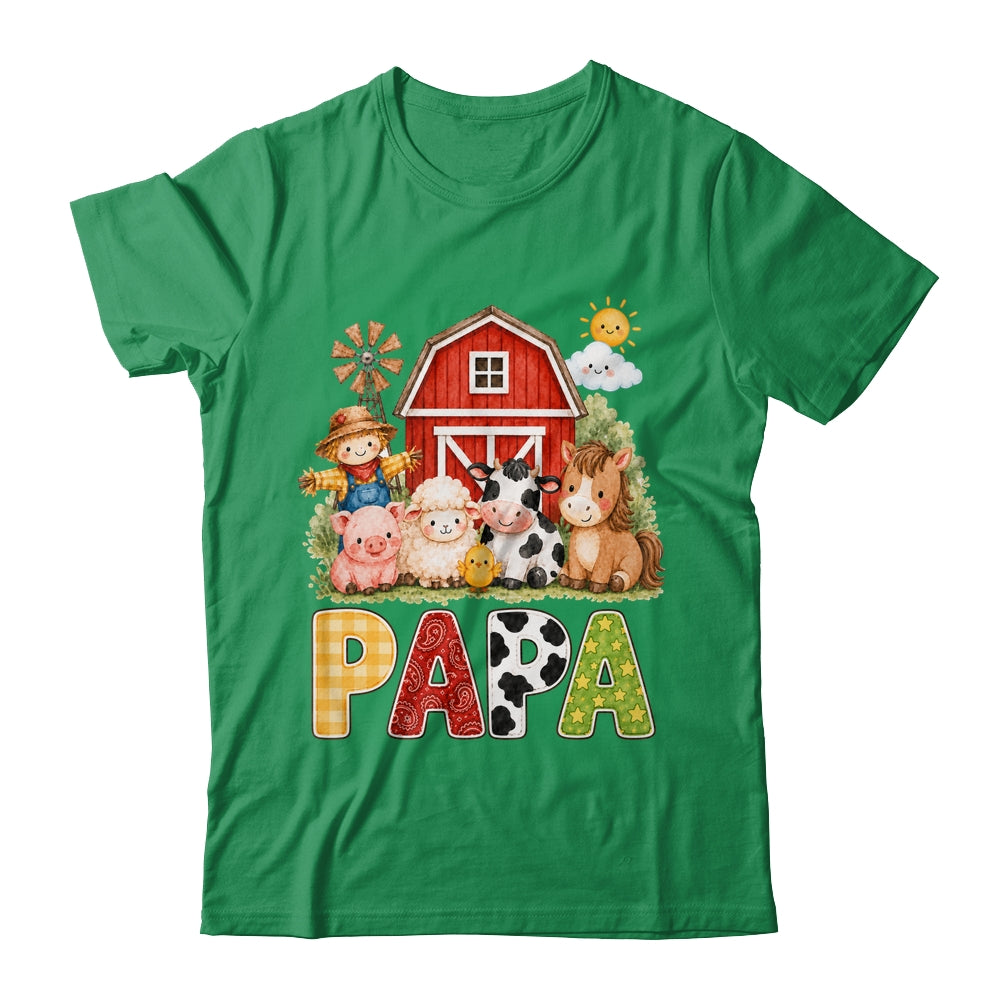 Papa Farm Cow 1St Birthday Girl Boy Matching Family Shirt & Hoodie | siriusteestore