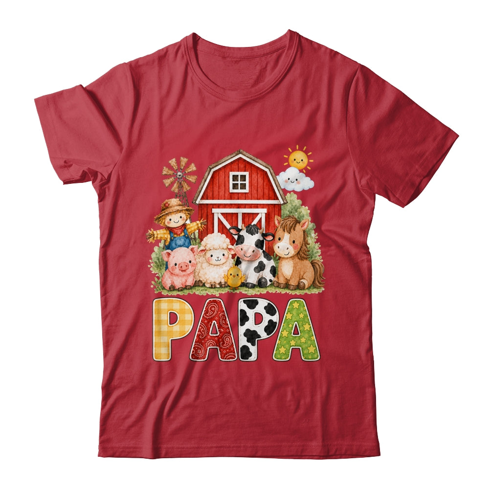 Papa Farm Cow 1St Birthday Girl Boy Matching Family Shirt & Hoodie | siriusteestore