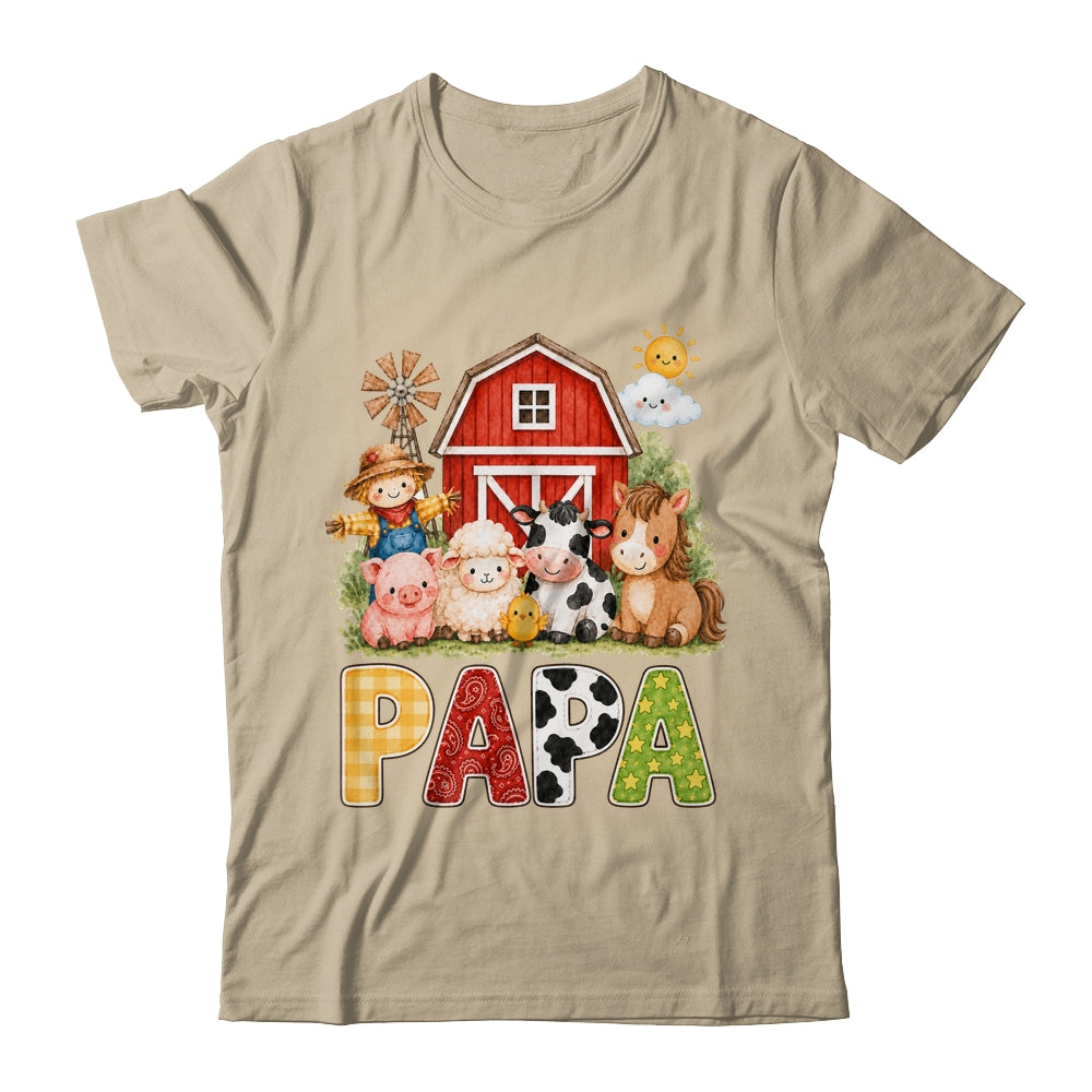 Papa Farm Cow 1St Birthday Girl Boy Matching Family Shirt & Hoodie | siriusteestore