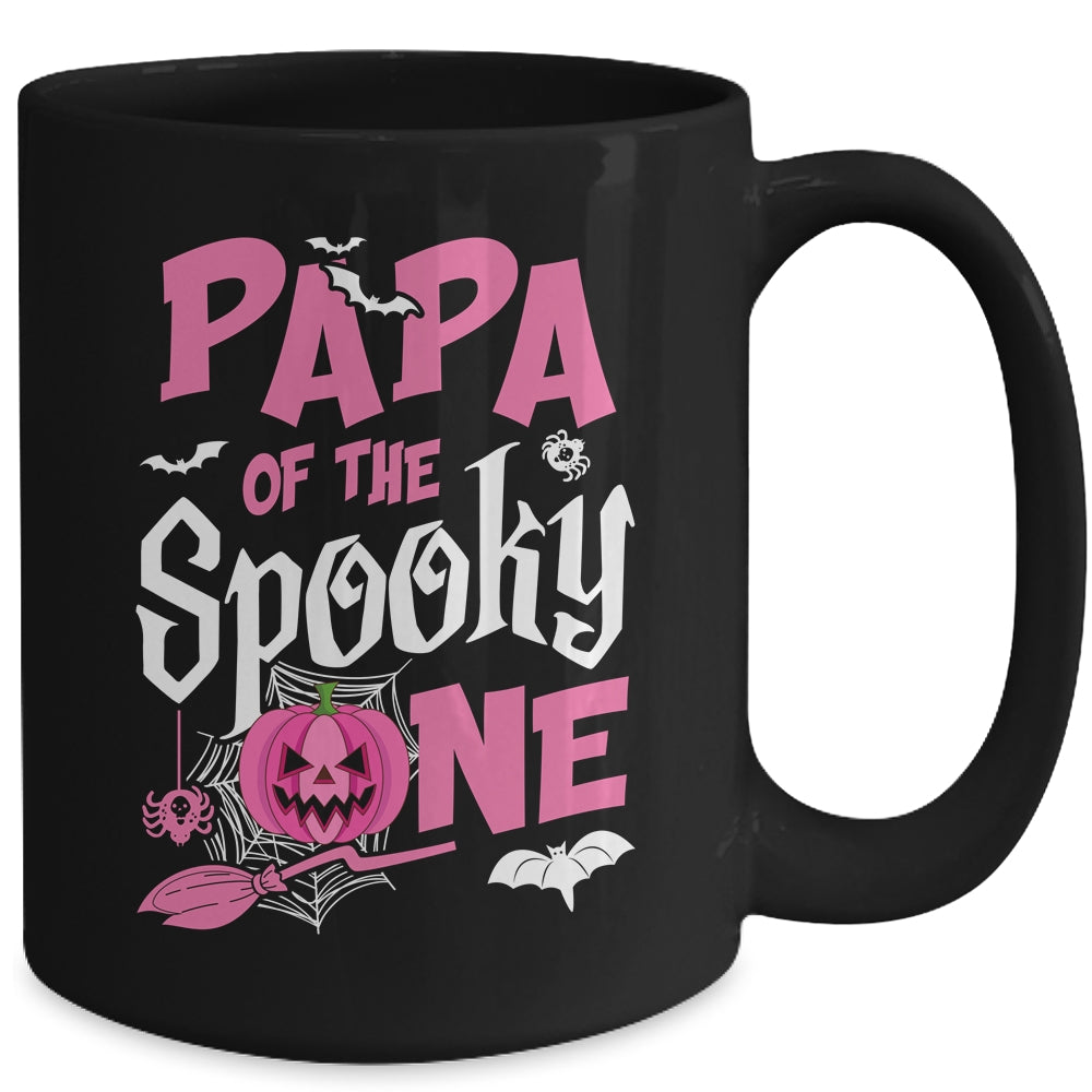 Papa Halloween 1st Birthday Girl Matching Family Spooky One Mug | siriusteestore