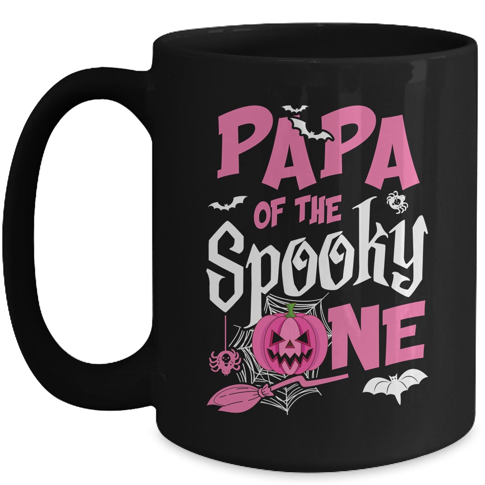 Papa Halloween 1st Birthday Girl Matching Family Spooky One Mug | siriusteestore