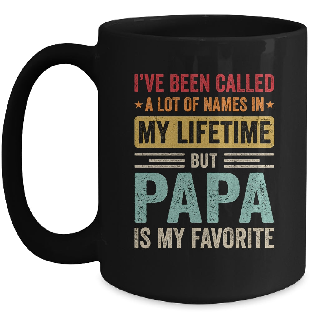 Papa Is My Favorite Name Funny Father's Day Papa Mug | siriusteestore