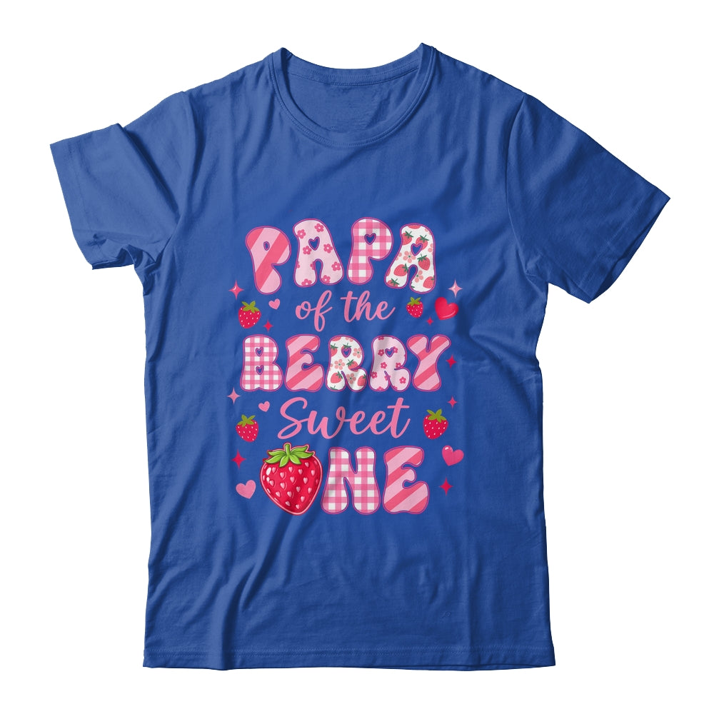 Papa Of The Berry Sweet One Strawberry First Birthday Shirt & Hoodie | siriusteestore