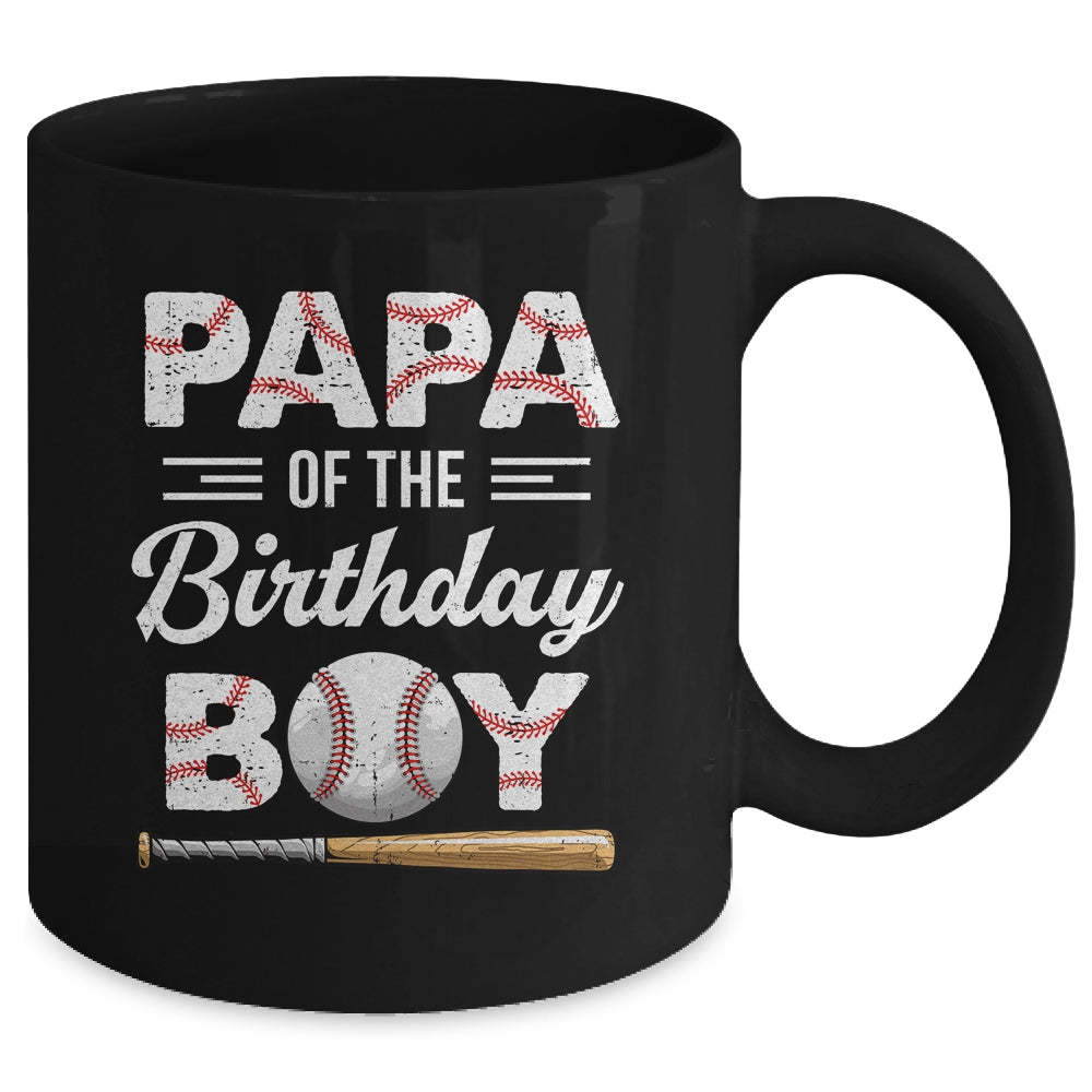 Papa Of The Birthday Boy Baseball Matching Family Party Mug | siriusteestore