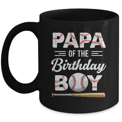 Papa Of The Birthday Boy Baseball Matching Family Party Mug | siriusteestore