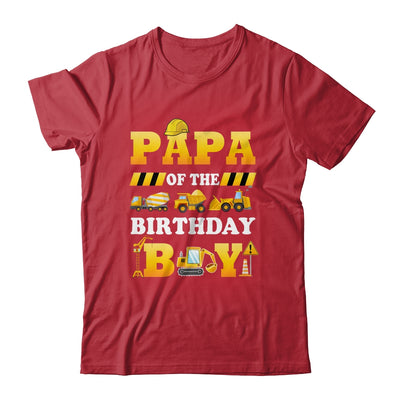 Papa Of The Birthday Boy Construction Matching Family Shirt & Hoodie | siriusteestore