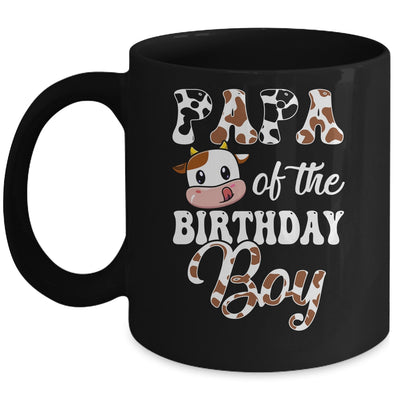 Papa Of The Birthday Boy Cow Farm 1st Birthday Boy Mug | siriusteestore