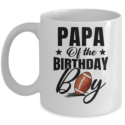 Papa Of The Birthday Boy Football 1st Birthday Party Mug | siriusteestore