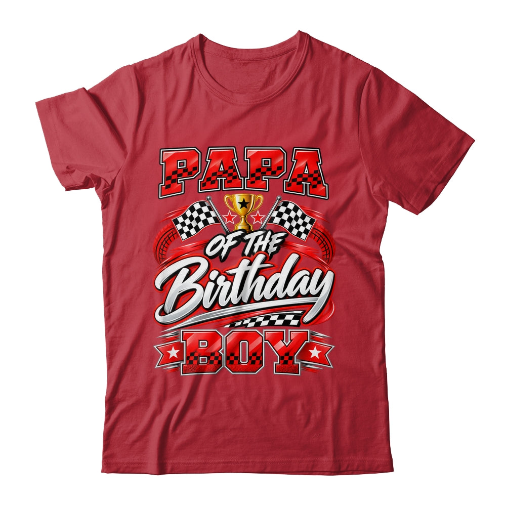 Papa Of The Birthday Boy Race Car Family Pit Crew Shirt & Hoodie | siriusteestore