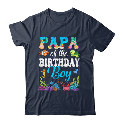 Papa Of The Birthday Boy Sea Fish Ocean Aquarium Party Shirt & Hoodie | siriusteestore