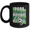 Papa Of The Birthday Boy Soccer Birthday Soccer Player Mug | siriusteestore