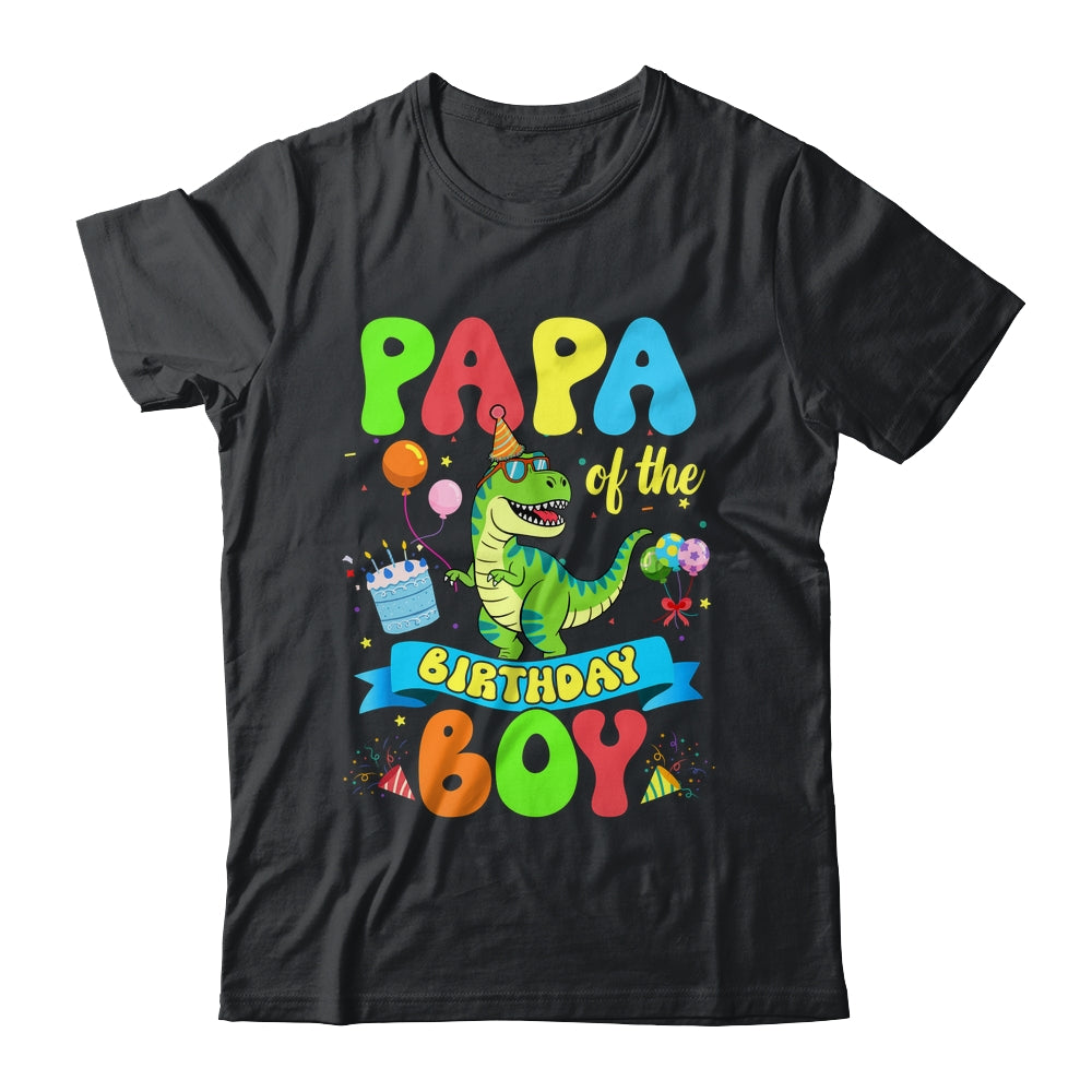 Papa Of The Birthday Boy TRex Dinosaur Birthday Family Shirt & Hoodie | siriusteestore