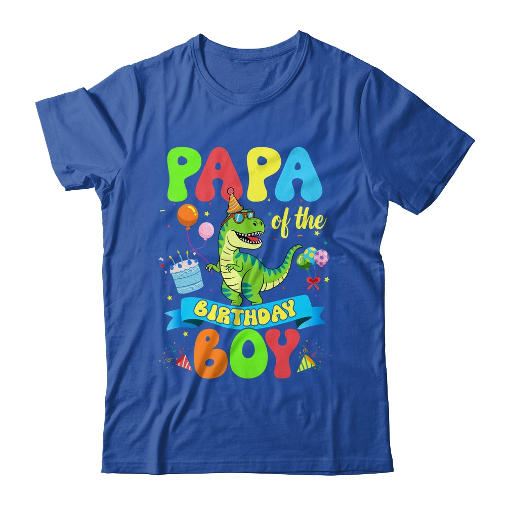 Papa Of The Birthday Boy TRex Dinosaur Birthday Family Shirt & Hoodie | siriusteestore