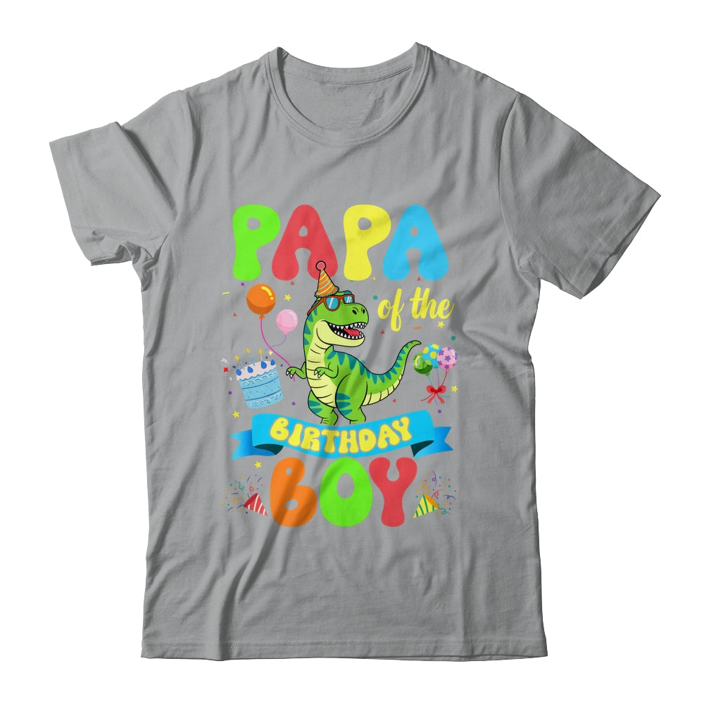 Papa Of The Birthday Boy TRex Dinosaur Birthday Family Shirt & Hoodie | siriusteestore