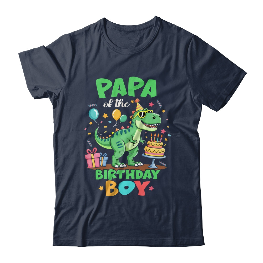 Papa Of The Birthday Boy T Rex Dinosaur Family Party Shirt & Hoodie | siriusteestore
