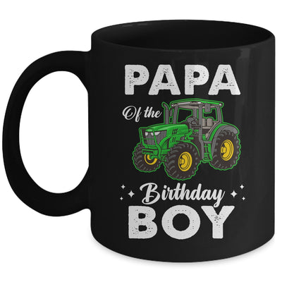 Papa Of The Birthday Boy Tractors Farm Party Farmer Mug | siriusteestore
