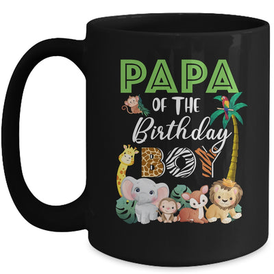 Papa Of The Birthday Boy Wild Zoo Theme Safari Party Mug | siriusteestore