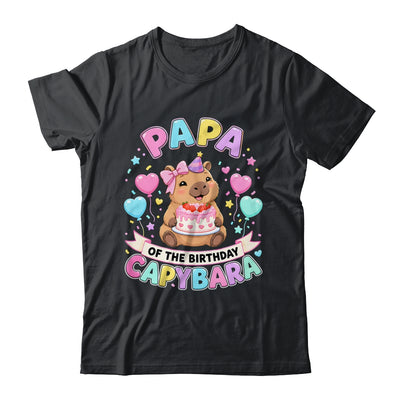 Papa Of The Birthday Capybara Birthday Girl Family Shirt & Hoodie | siriusteestore