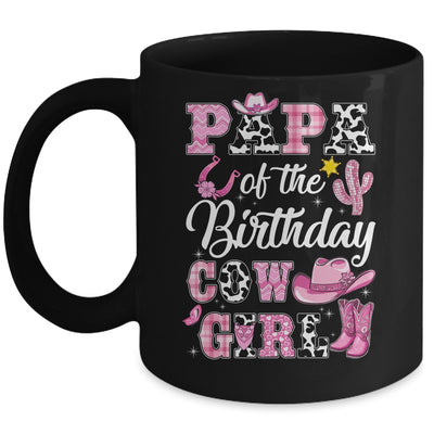 Papa Of The Birthday Cow Girl Western Cowgirl 1st Birthday Mug | siriusteestore