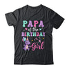 Papa Of The Birthday For Girl Dinosaur T-Rex Party Family Shirt & Hoodie | siriusteestore
