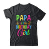 Papa Of The Birthday Girl Glows Retro 80's Party Family Shirt & Hoodie | siriusteestore