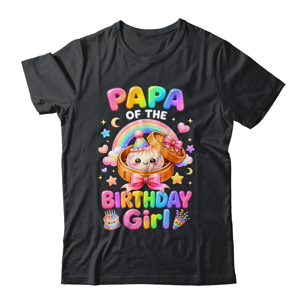 Papa Of The Birthday Girl Kawaii Dumpling Squishy Family Shirt & Hoodie | siriusteestore