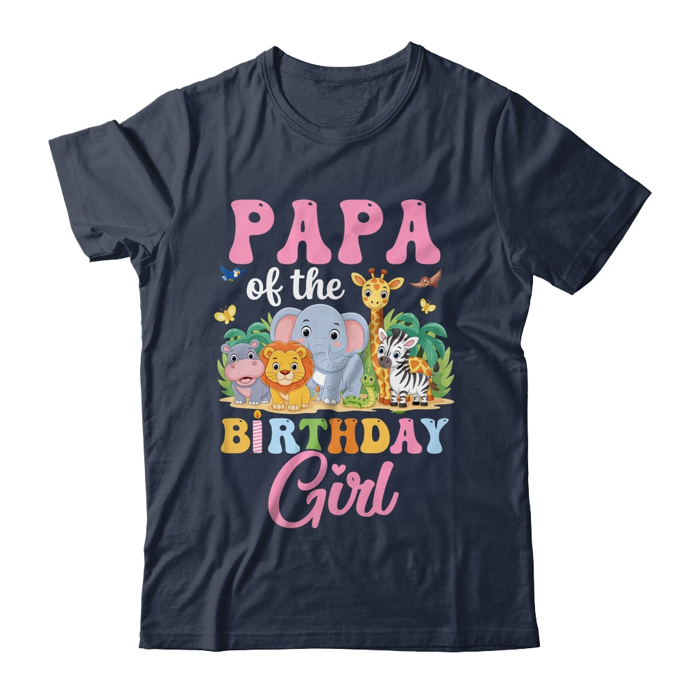 Papa Of The Birthday Girl Kids Safari Jungle Animal Shirt & Hoodie | siriusteestore