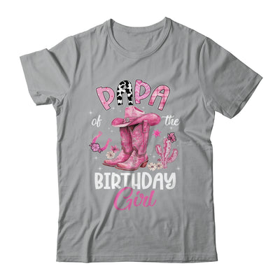 Papa Of The Birthday Girl Pink Cowgirl Western Cow Girl Shirt & Hoodie | siriusteestore